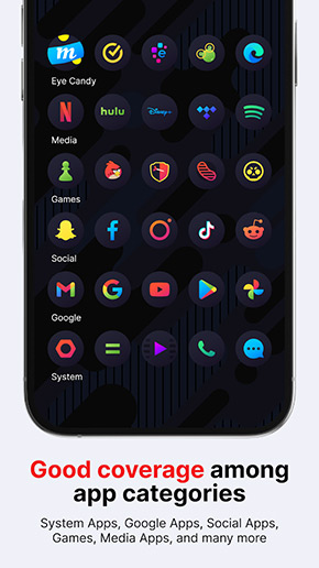 Hera Dark Icon Pack app, screenshot 4