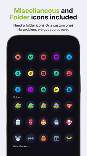 Hera Dark Icon Pack app, screenshot 5