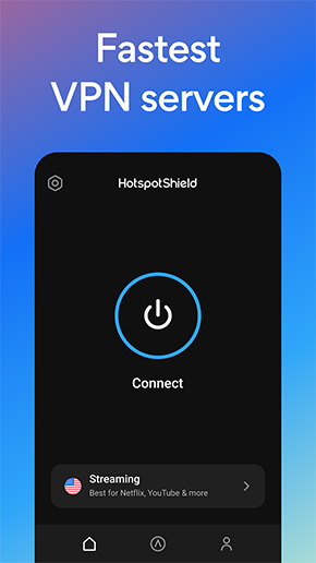 HotspotShield VPN app, screenshot 2