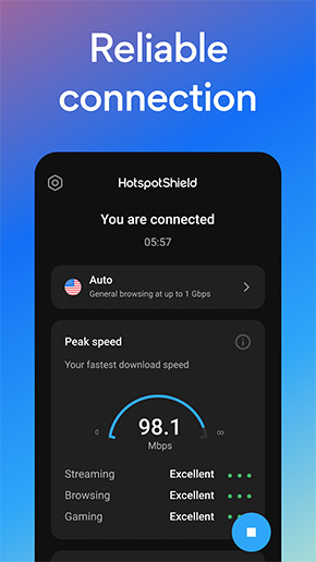 HotspotShield VPN app, screenshot 4