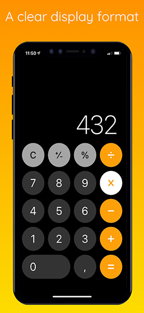 iCalculator app, screenshot 3