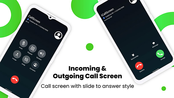 iCallScreen app, screenshot 2