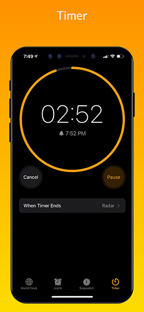 iClock app, screenshot 6