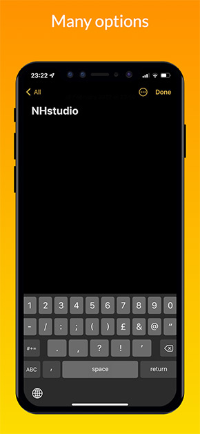iKeyboard app, screenshot 4
