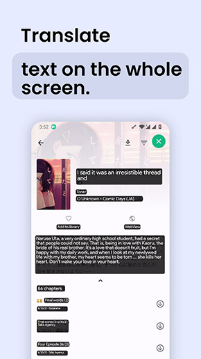 Instant Translate On Screen app, screenshot 4