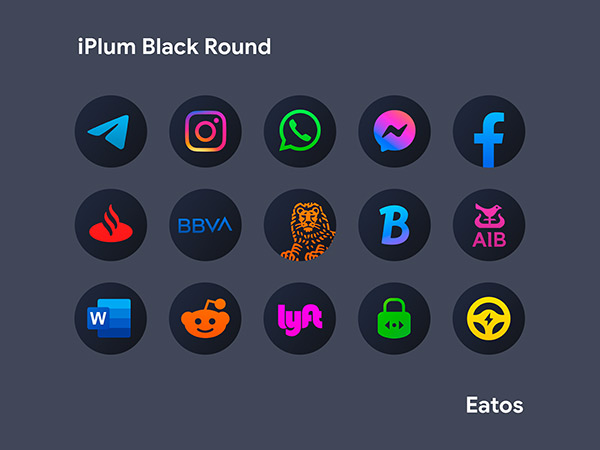 iPlum Round Icon Pack app, screenshot 3