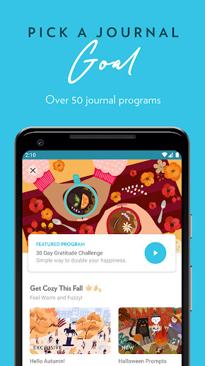 Journey app, screenshot 1