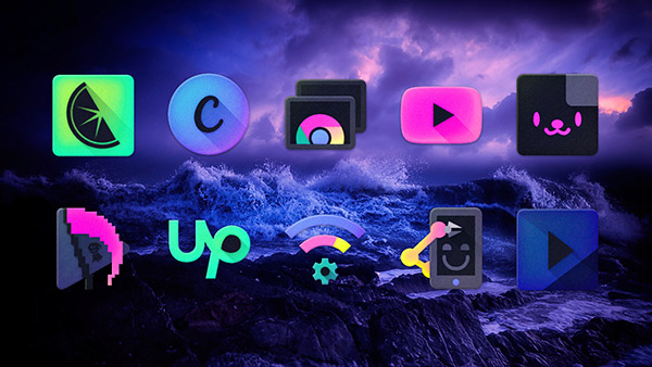 Kraken Dark Icon Pack app, screenshot 2