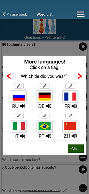 Learn 50 languages app, screenshot 4