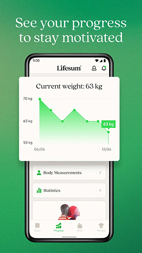 Lifesum app, screenshot 3