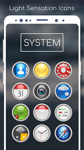 Light Sensation Icon Pack app, screenshot 1