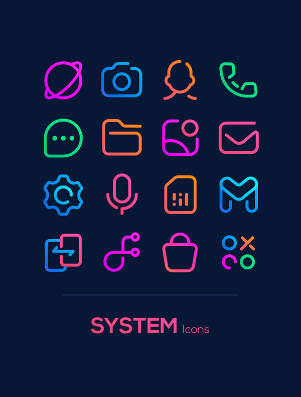 Linebit Icon Pack app, screenshot 2