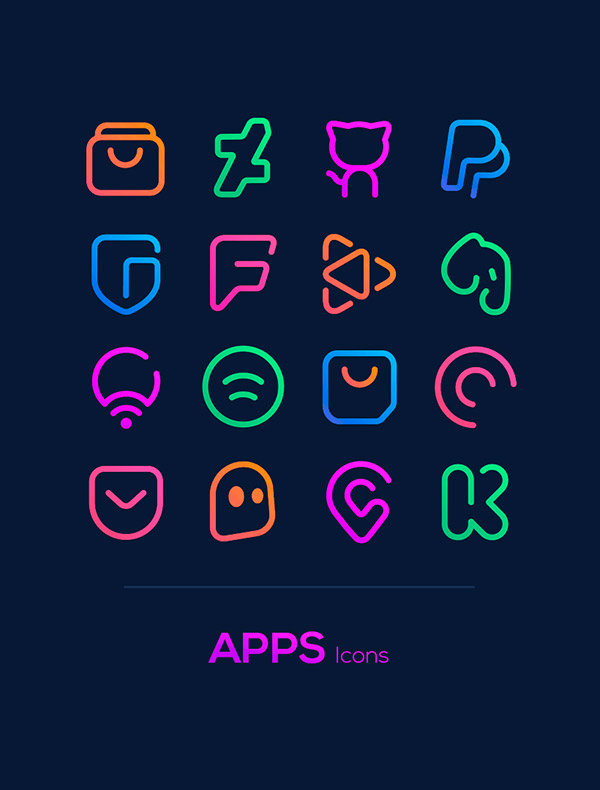 Linebit Icon Pack app, screenshot 4