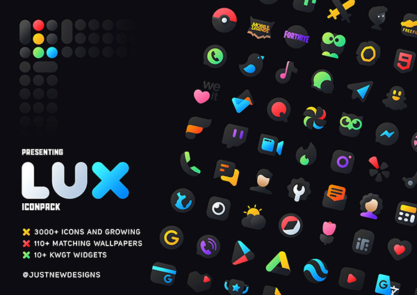 LuX Icon Pack app, screenshot 1