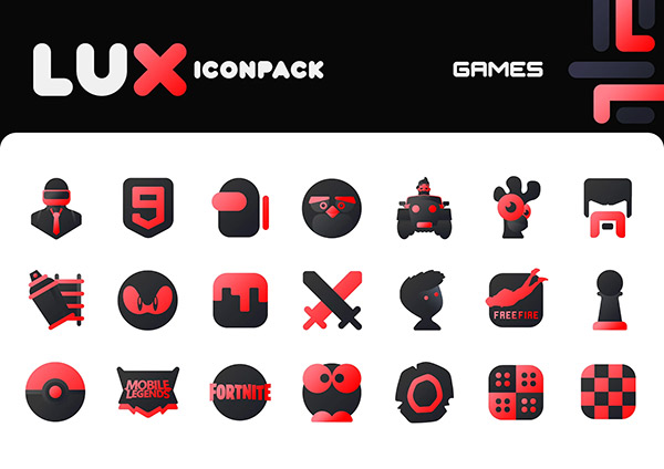 Lux Red Icon Pack app, screenshot 6
