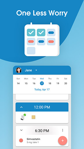 Medisafe app, screenshot 3