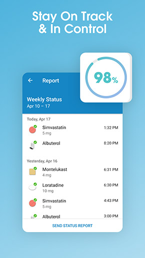 Medisafe app, screenshot 5