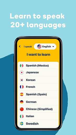 Memrise app, screenshot 1