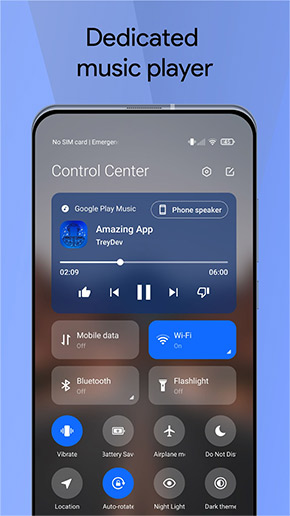 Mi Control Center app, screenshot 3