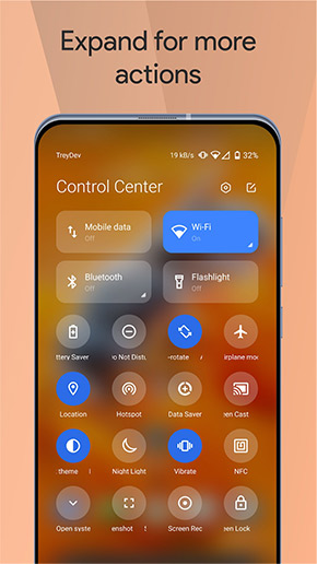 Mi Control Center app, screenshot 4