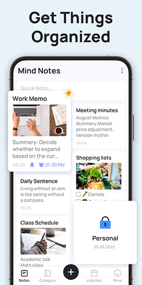 Mind Notes app, screenshot 3