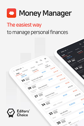 Money Manager app, screenshot 1