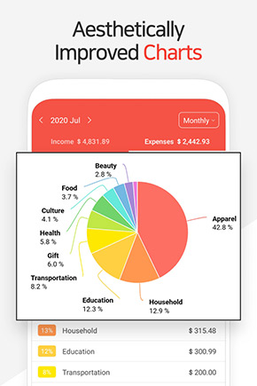 Money Manager app, screenshot 3