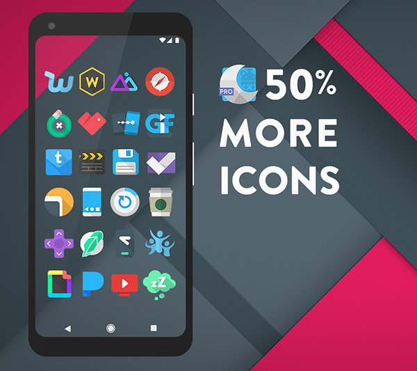 Moonshine Pro Icon Pack app, screenshot 4