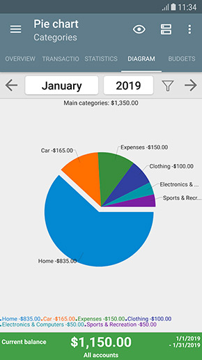 My Budget Book app, screenshot 3