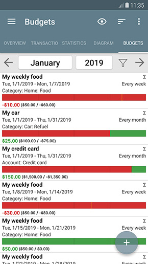 My Budget Book app, screenshot 6