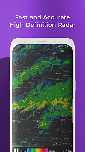 MyRadar Weather Radar app, screenshot 1