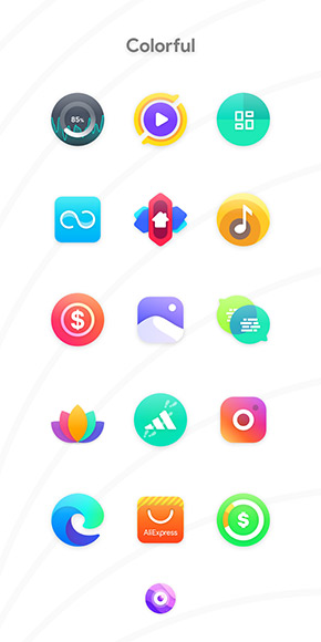 Nebula Icon Pack app, screenshot 2