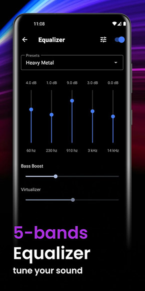 Nomad Music Player app, screenshot 3