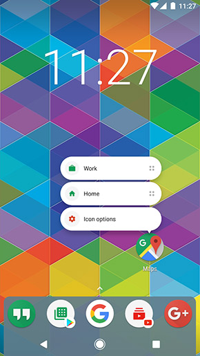 Nova Launcher app, screenshot 1