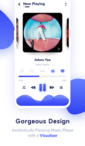 Nyx Music Player app, screenshot 1