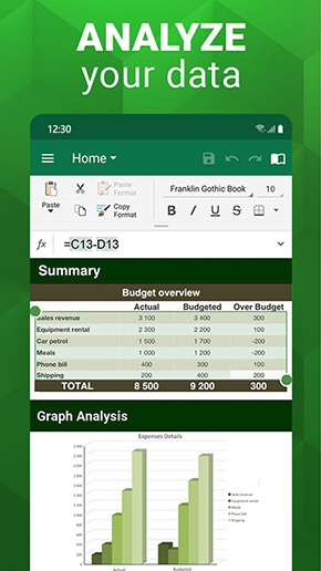 OfficeSuite app, screenshot 2