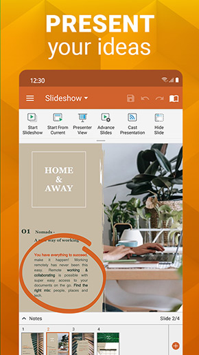 OfficeSuite app, screenshot 3