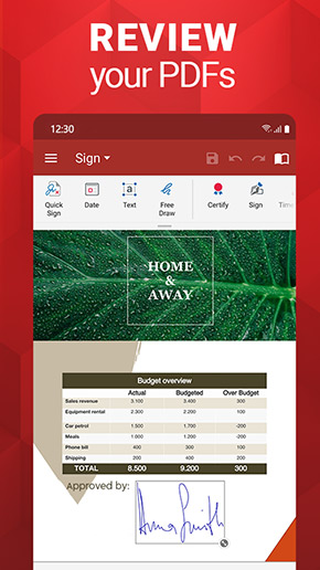 OfficeSuite app, screenshot 4