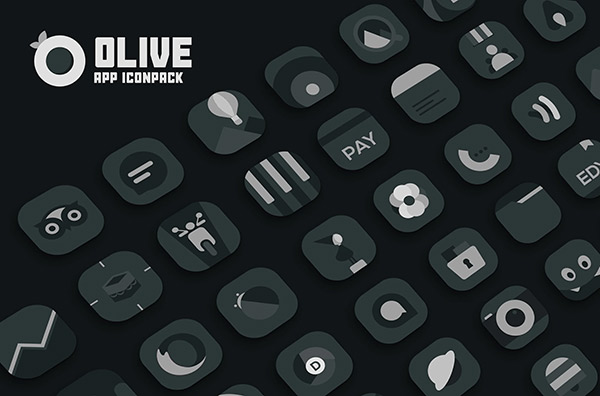 Olive Icon Pack app, screenshot 1
