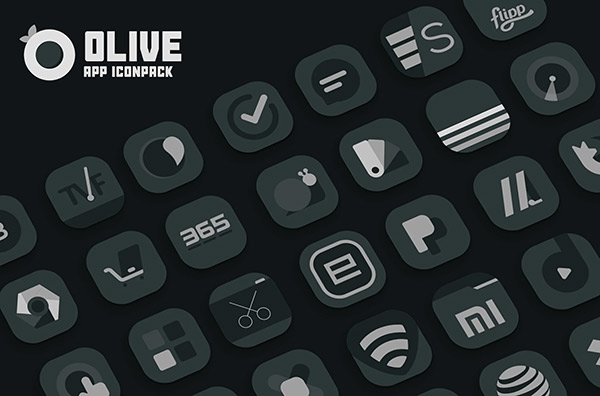 Olive Icon Pack app, screenshot 4