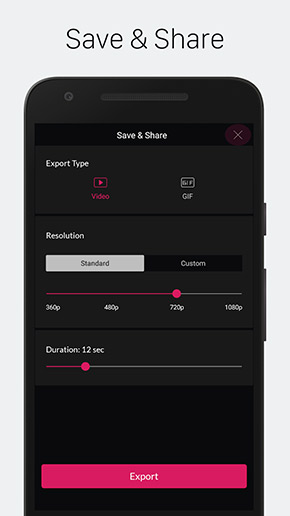 PixaMotion app, screenshot 5