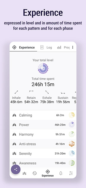 Prana Breath app, screenshot 4