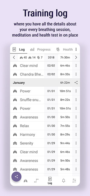 Prana Breath app, screenshot 6