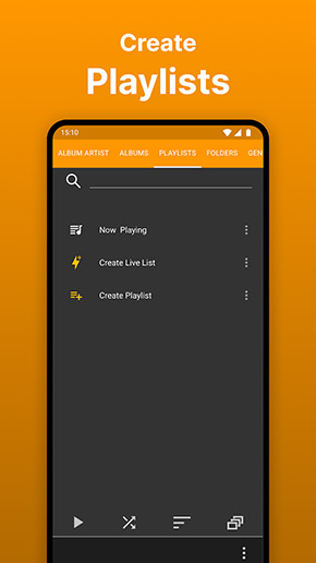 Rocket Music Player app, screenshot 3