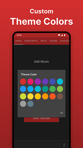 Rocket Music Player app, screenshot 4