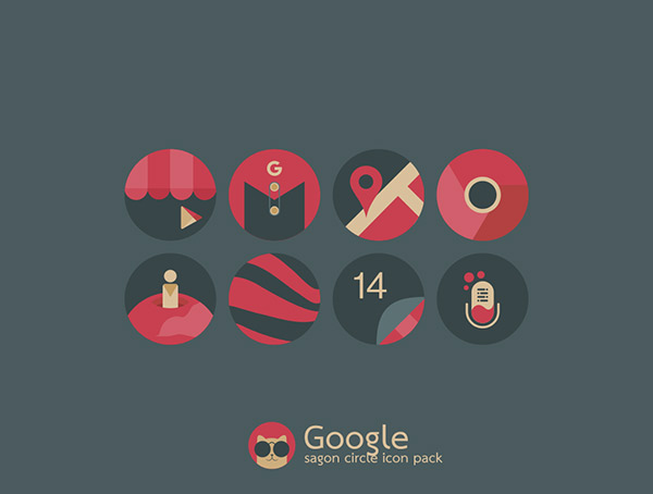 Sagon Circle Icon Pack app, screenshot 1