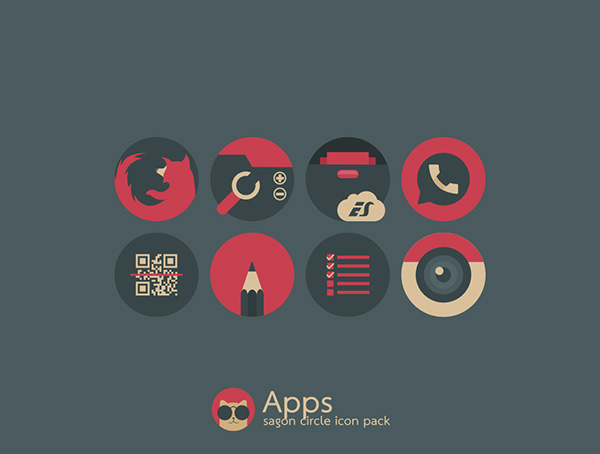 Sagon Circle Icon Pack app, screenshot 3