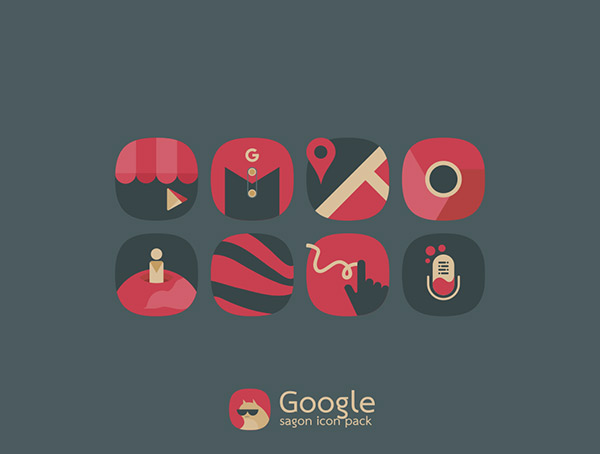 Sagon Icon Pack app, screenshot 1