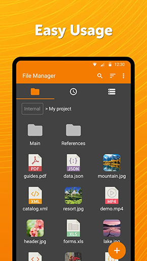 Simple File Manager app, screenshot 2