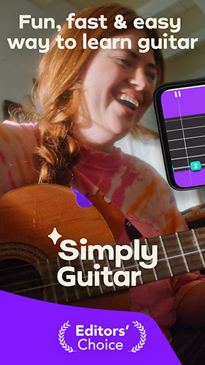 Simply Guitar app, screenshot 1
